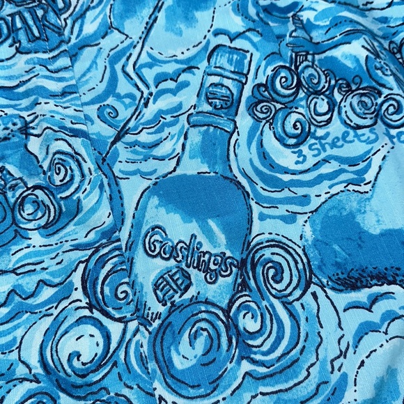 🦄 Rare Htf Holy Grail Lilly Pulitzer Goslings’s Dark N Stormy Roslyn Skirt 6 - Picture 4 of 11